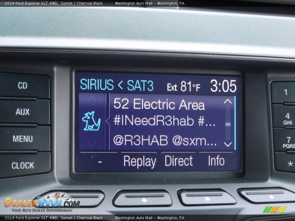 2014 Ford Explorer XLT 4WD Sunset / Charcoal Black Photo #17