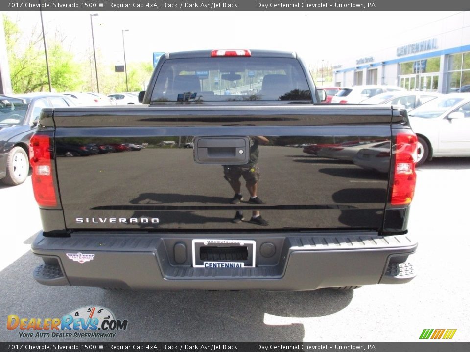 2017 Chevrolet Silverado 1500 WT Regular Cab 4x4 Black / Dark Ash/Jet Black Photo #6