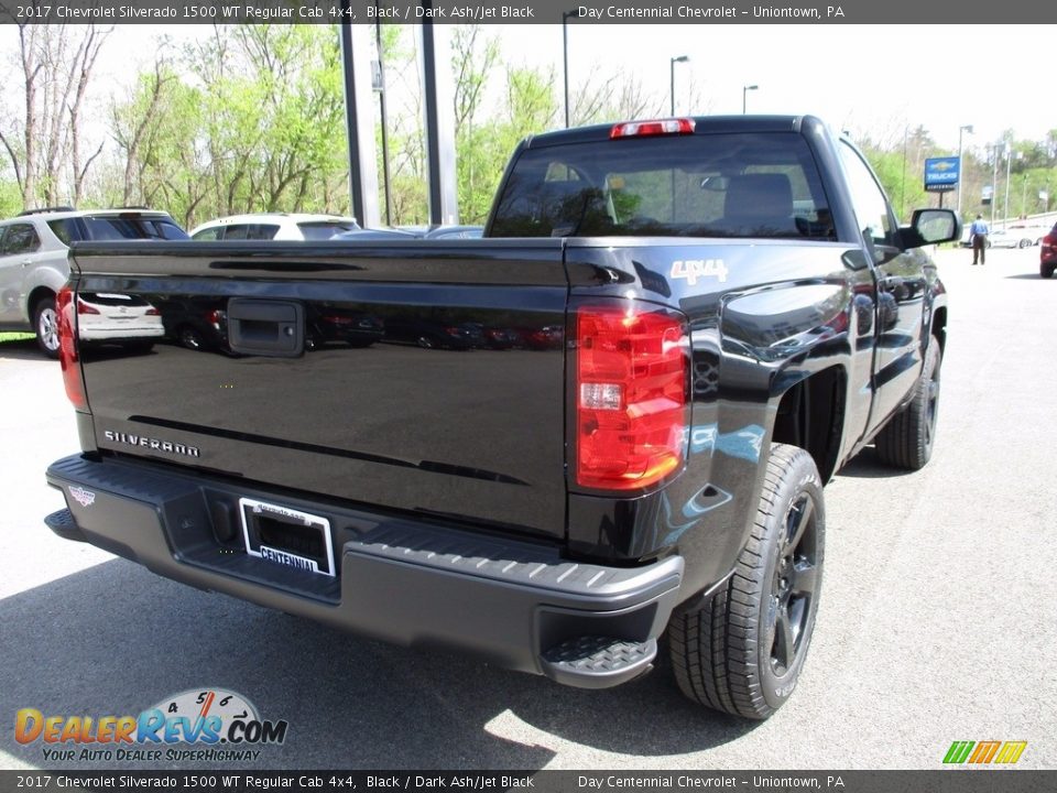 2017 Chevrolet Silverado 1500 WT Regular Cab 4x4 Black / Dark Ash/Jet Black Photo #7
