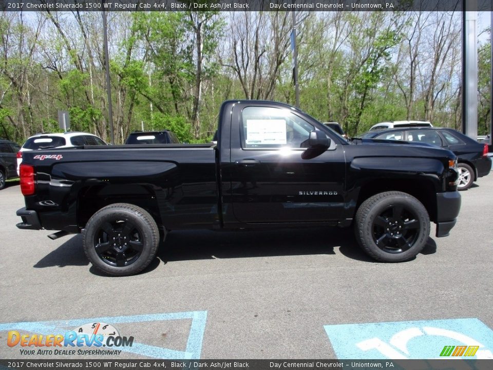 2017 Chevrolet Silverado 1500 WT Regular Cab 4x4 Black / Dark Ash/Jet Black Photo #9