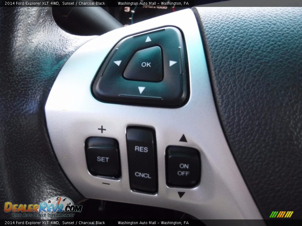 2014 Ford Explorer XLT 4WD Sunset / Charcoal Black Photo #23