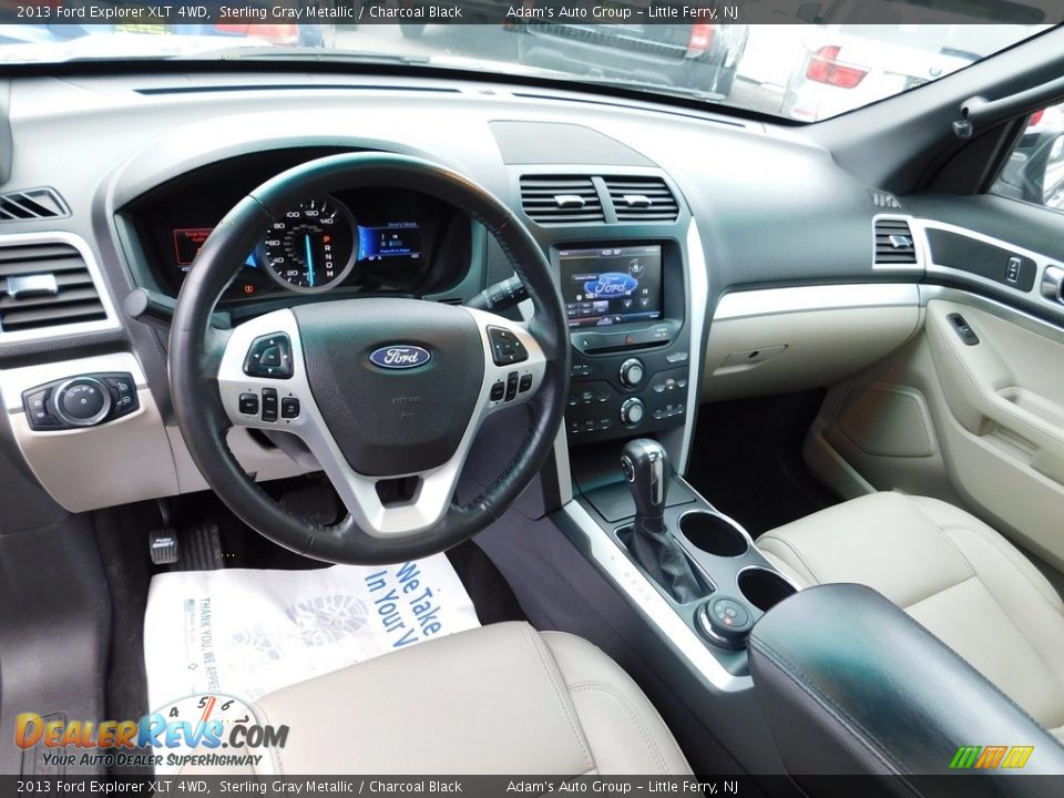 2013 Ford Explorer XLT 4WD Sterling Gray Metallic / Charcoal Black Photo #17