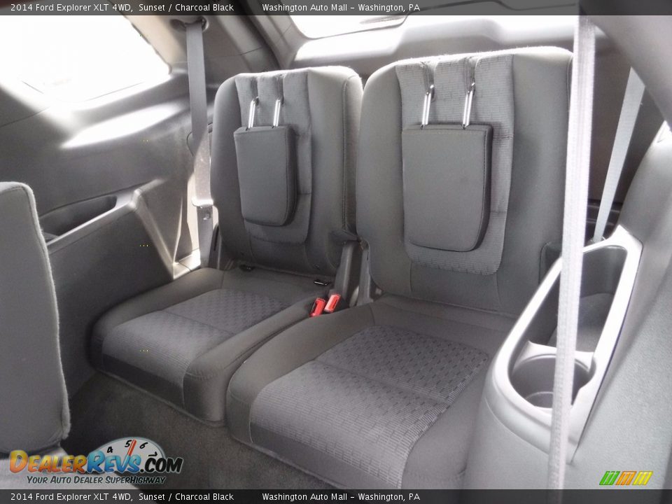 2014 Ford Explorer XLT 4WD Sunset / Charcoal Black Photo #25