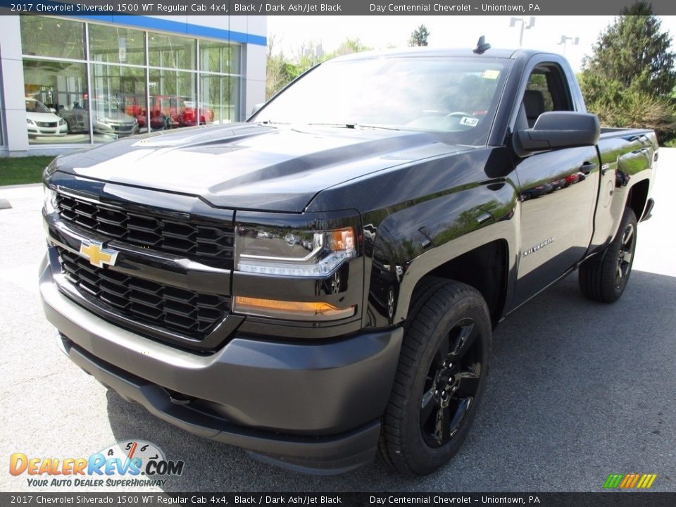 2017 Chevrolet Silverado 1500 WT Regular Cab 4x4 Black / Dark Ash/Jet Black Photo #12