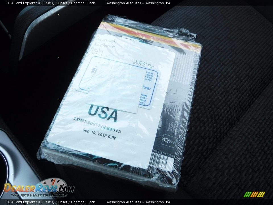 2014 Ford Explorer XLT 4WD Sunset / Charcoal Black Photo #27