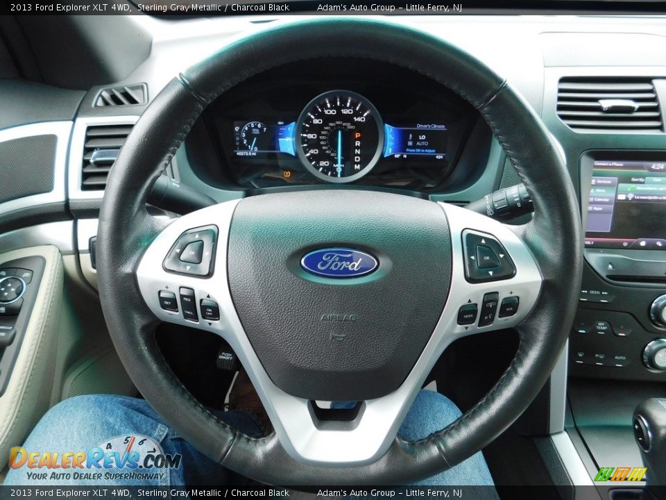 2013 Ford Explorer XLT 4WD Sterling Gray Metallic / Charcoal Black Photo #19