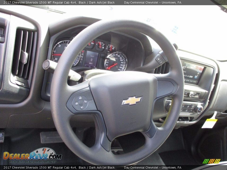 2017 Chevrolet Silverado 1500 WT Regular Cab 4x4 Black / Dark Ash/Jet Black Photo #16