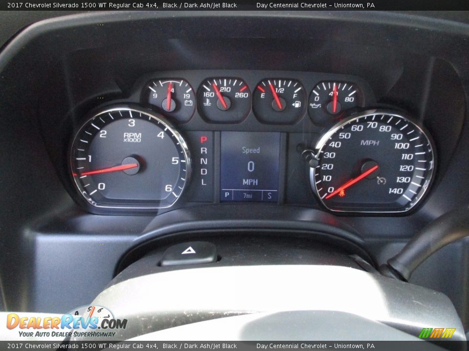 2017 Chevrolet Silverado 1500 WT Regular Cab 4x4 Black / Dark Ash/Jet Black Photo #20