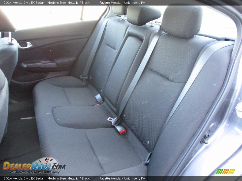 2014 Honda Civic EX Sedan Modern Steel Metallic / Black Photo #8