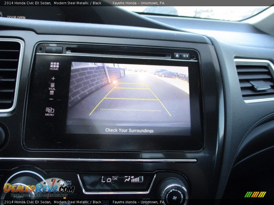 2014 Honda Civic EX Sedan Modern Steel Metallic / Black Photo #14
