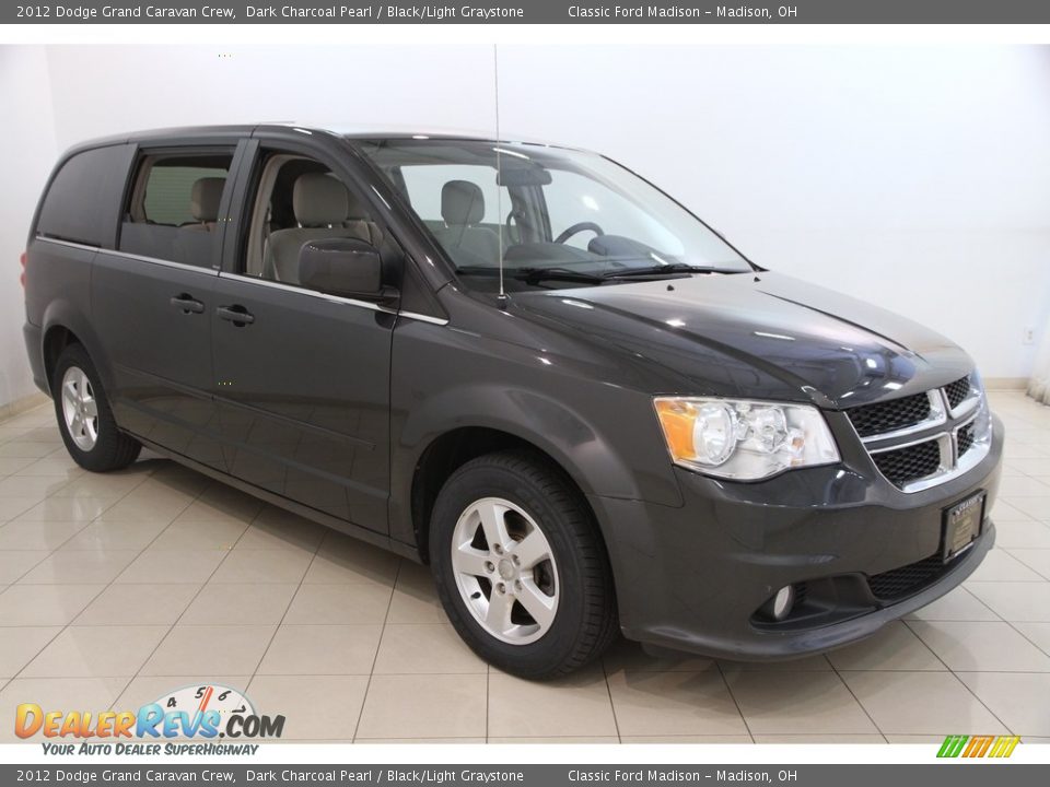 2012 Dodge Grand Caravan Crew Dark Charcoal Pearl / Black/Light Graystone Photo #1