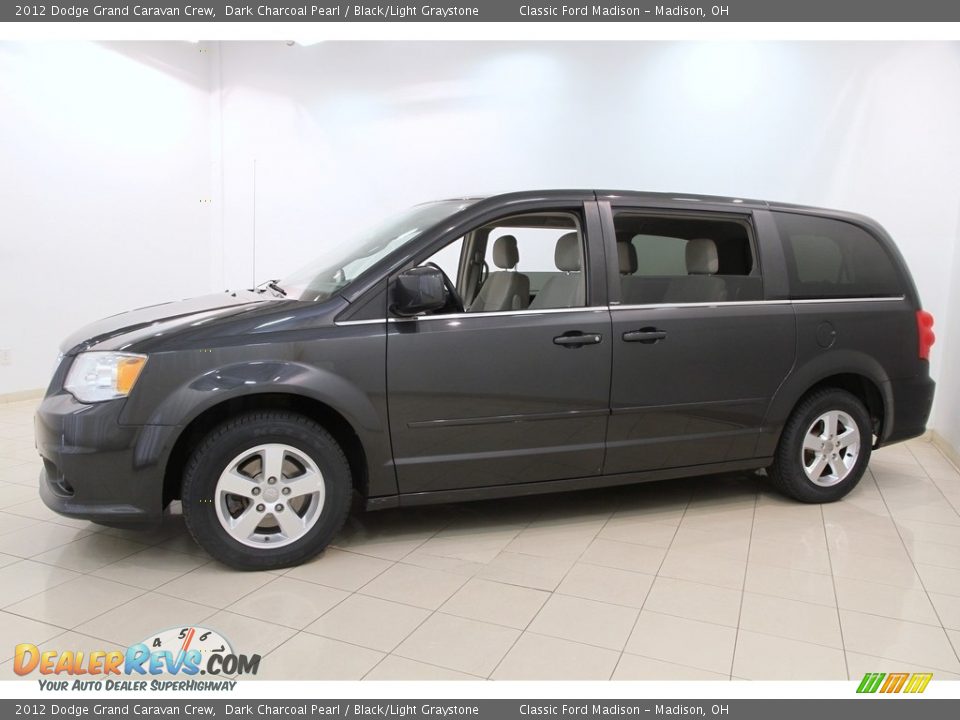 2012 Dodge Grand Caravan Crew Dark Charcoal Pearl / Black/Light Graystone Photo #3