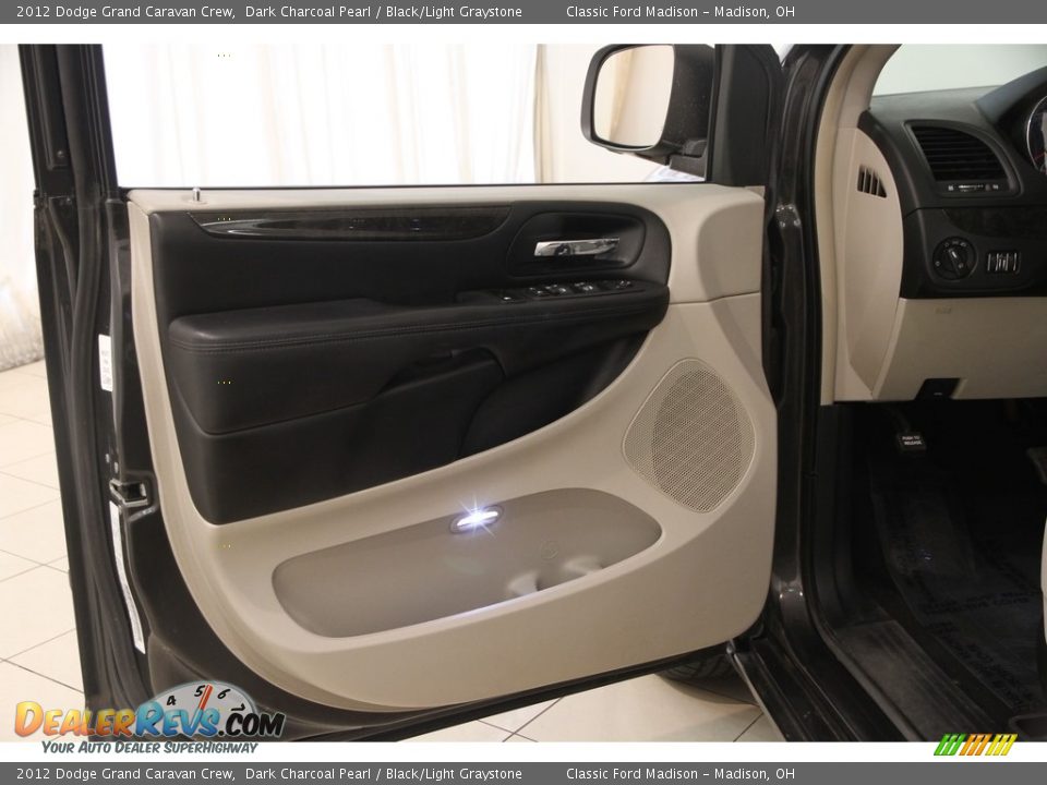 2012 Dodge Grand Caravan Crew Dark Charcoal Pearl / Black/Light Graystone Photo #5