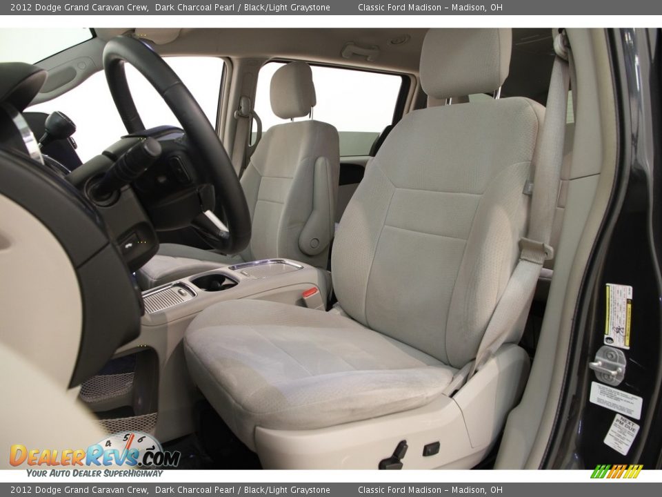 2012 Dodge Grand Caravan Crew Dark Charcoal Pearl / Black/Light Graystone Photo #7