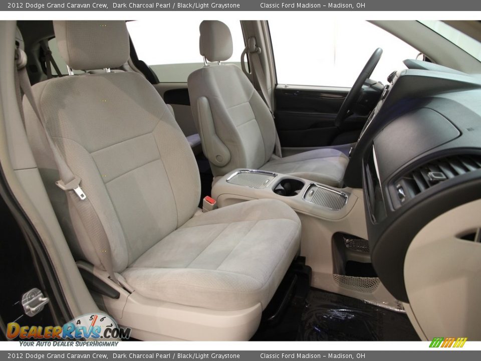 2012 Dodge Grand Caravan Crew Dark Charcoal Pearl / Black/Light Graystone Photo #16
