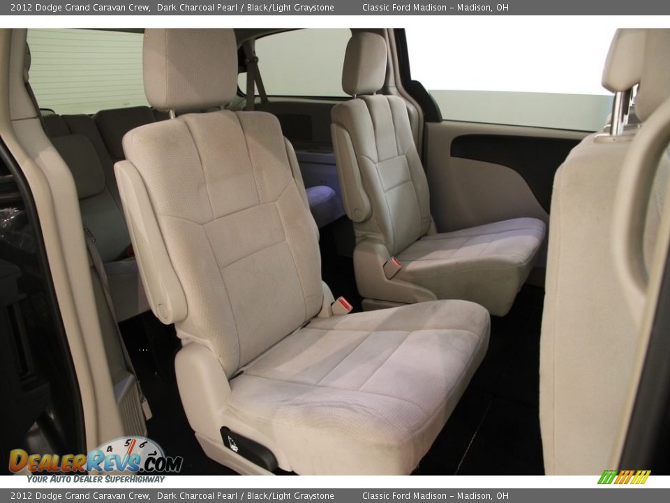 2012 Dodge Grand Caravan Crew Dark Charcoal Pearl / Black/Light Graystone Photo #17