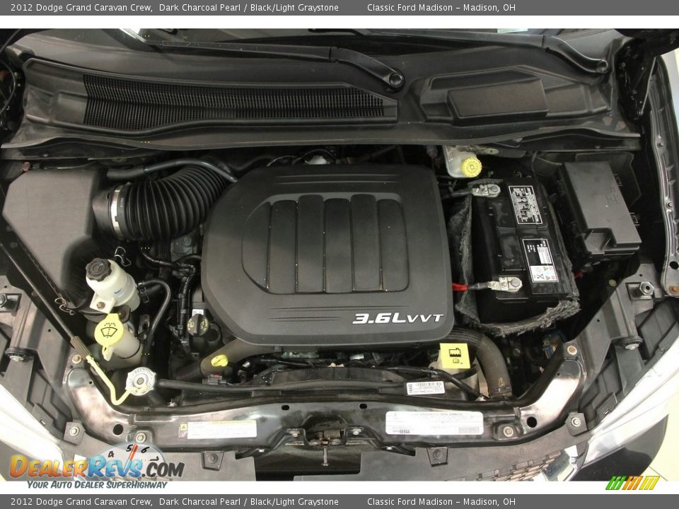 2012 Dodge Grand Caravan Crew Dark Charcoal Pearl / Black/Light Graystone Photo #22
