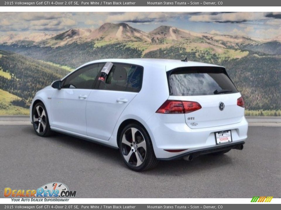 2015 Volkswagen Golf GTI 4-Door 2.0T SE Pure White / Titan Black Leather Photo #8