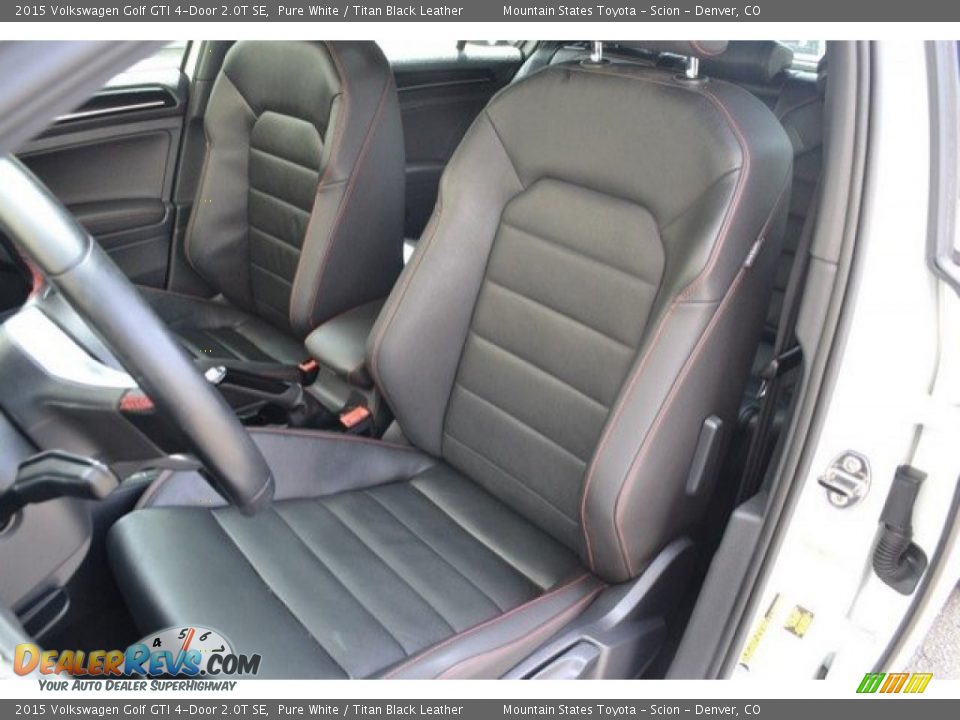 2015 Volkswagen Golf GTI 4-Door 2.0T SE Pure White / Titan Black Leather Photo #12