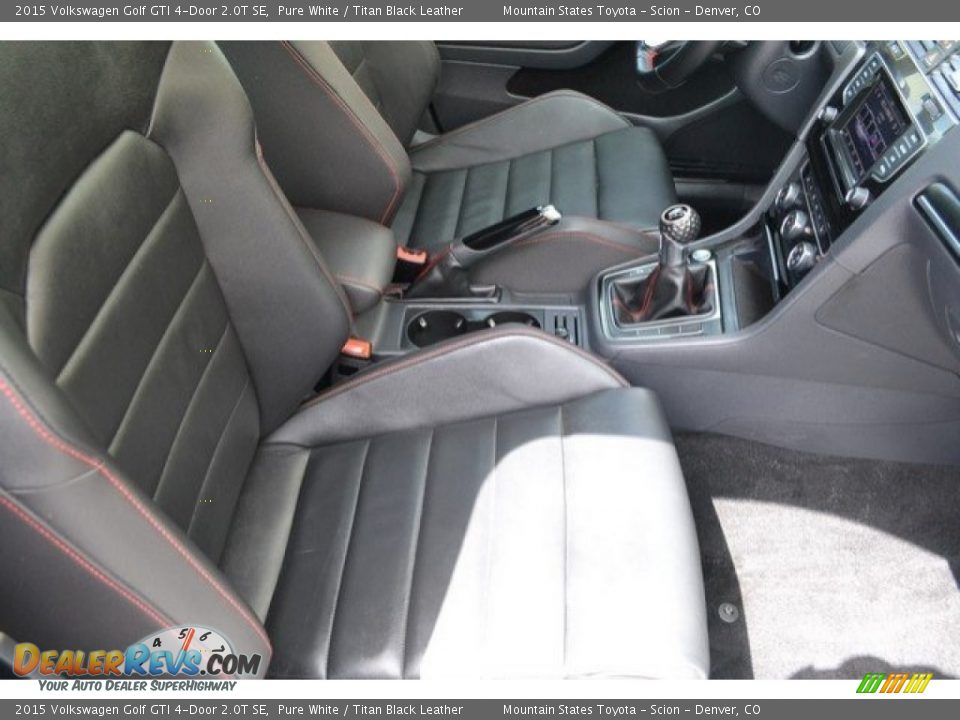 2015 Volkswagen Golf GTI 4-Door 2.0T SE Pure White / Titan Black Leather Photo #18