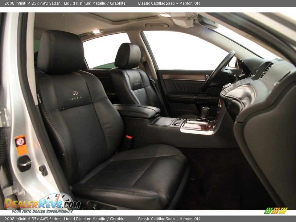 2008 Infiniti M 35x AWD Sedan Liquid Platinum Metallic / Graphite Photo #22
