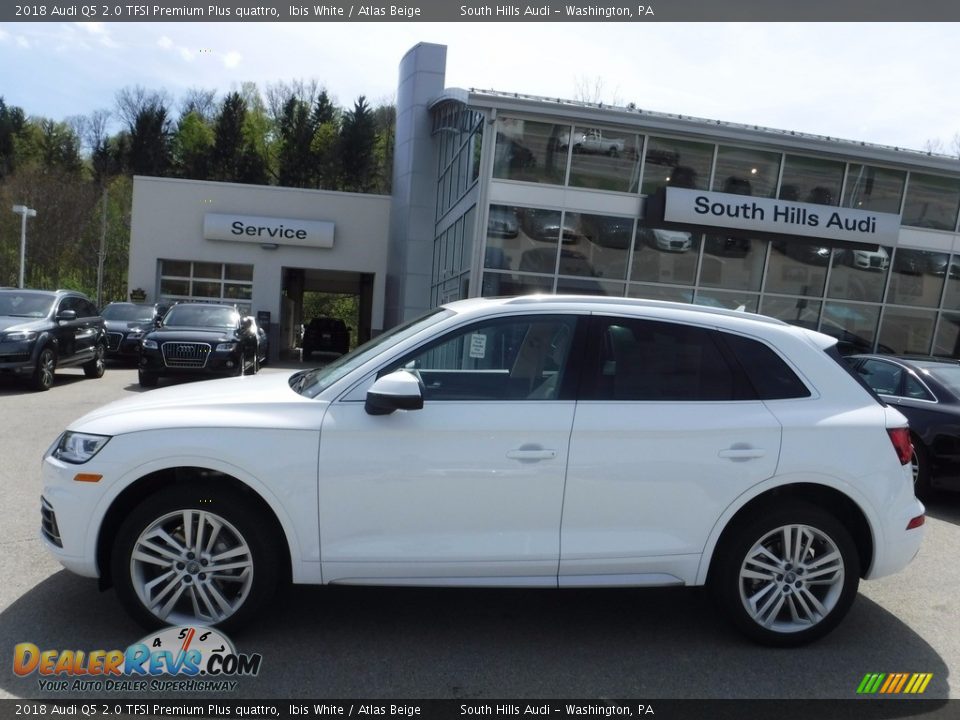 2018 Audi Q5 2.0 TFSI Premium Plus quattro Ibis White / Atlas Beige Photo #2