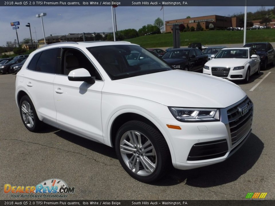 2018 Audi Q5 2.0 TFSI Premium Plus quattro Ibis White / Atlas Beige Photo #10