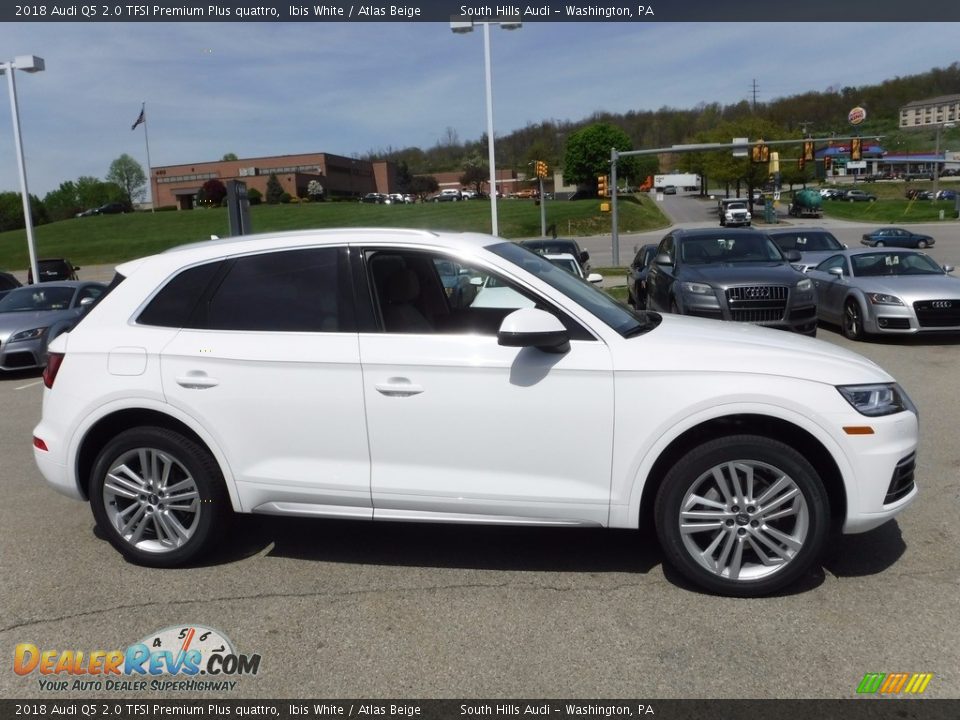 2018 Audi Q5 2.0 TFSI Premium Plus quattro Ibis White / Atlas Beige Photo #11