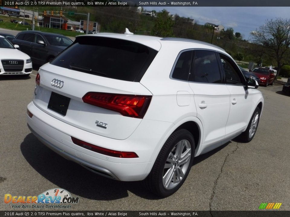 2018 Audi Q5 2.0 TFSI Premium Plus quattro Ibis White / Atlas Beige Photo #13