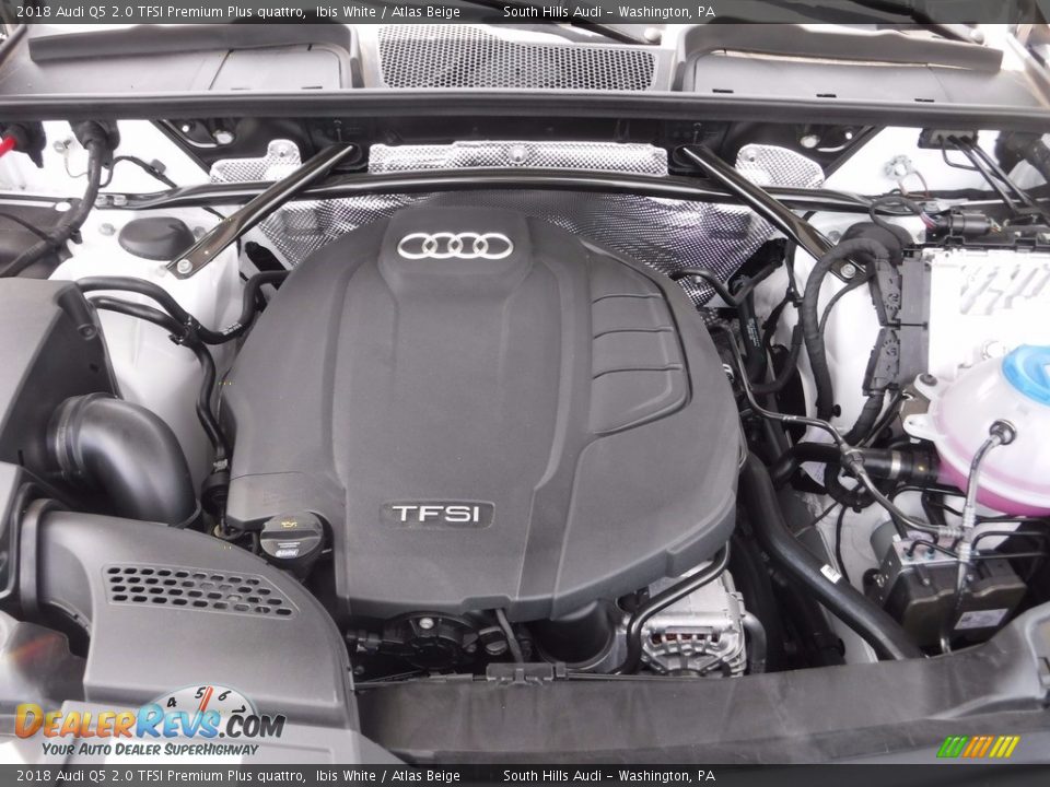 2018 Audi Q5 2.0 TFSI Premium Plus quattro Ibis White / Atlas Beige Photo #16