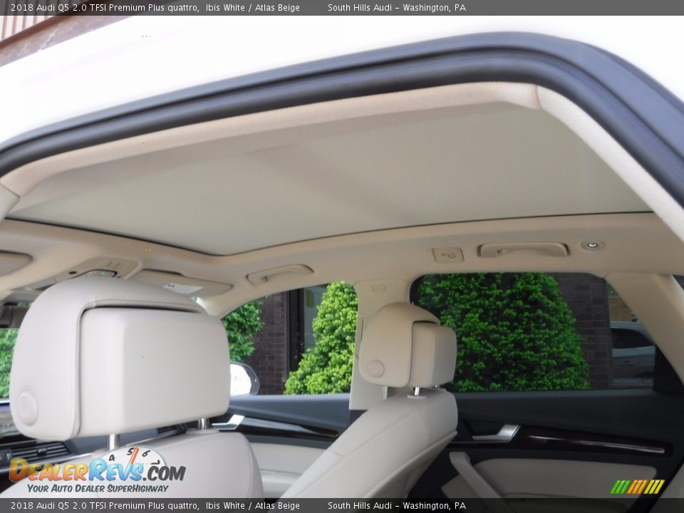 2018 Audi Q5 2.0 TFSI Premium Plus quattro Ibis White / Atlas Beige Photo #17