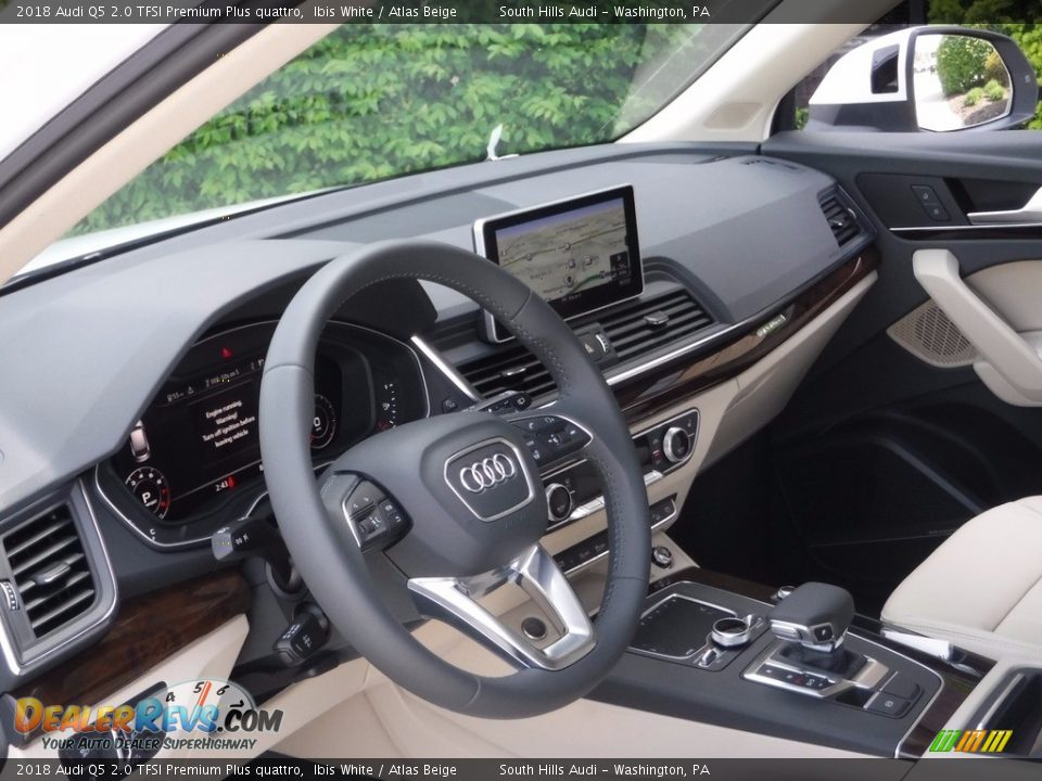 2018 Audi Q5 2.0 TFSI Premium Plus quattro Ibis White / Atlas Beige Photo #20