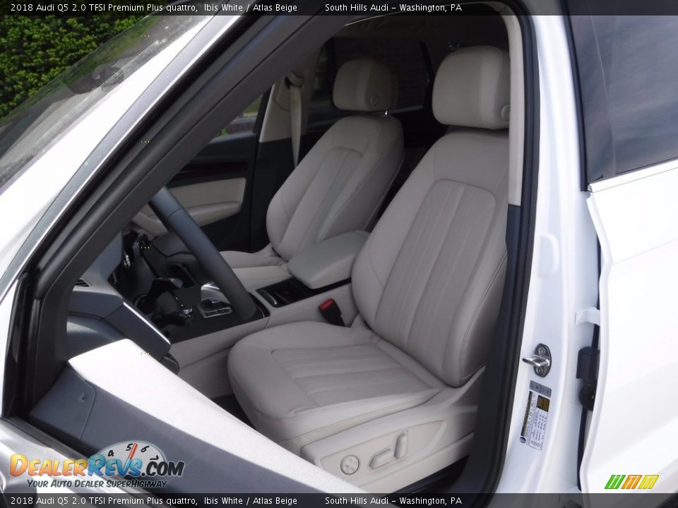 2018 Audi Q5 2.0 TFSI Premium Plus quattro Ibis White / Atlas Beige Photo #21