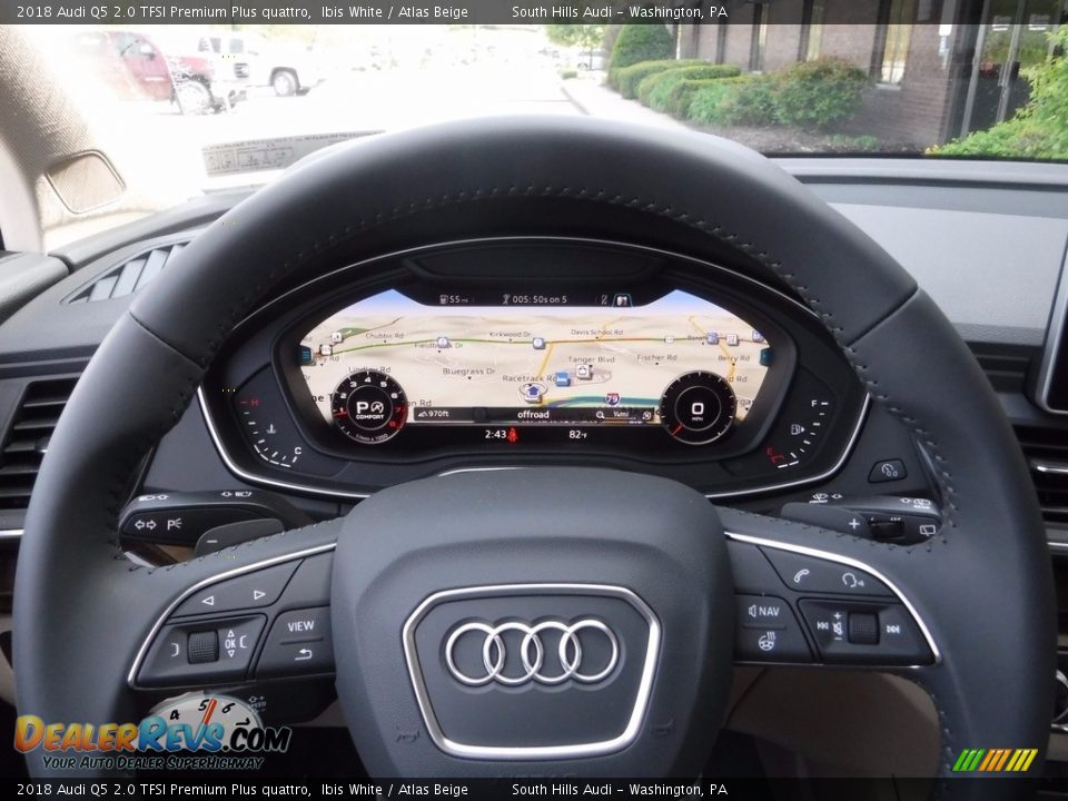 2018 Audi Q5 2.0 TFSI Premium Plus quattro Ibis White / Atlas Beige Photo #28
