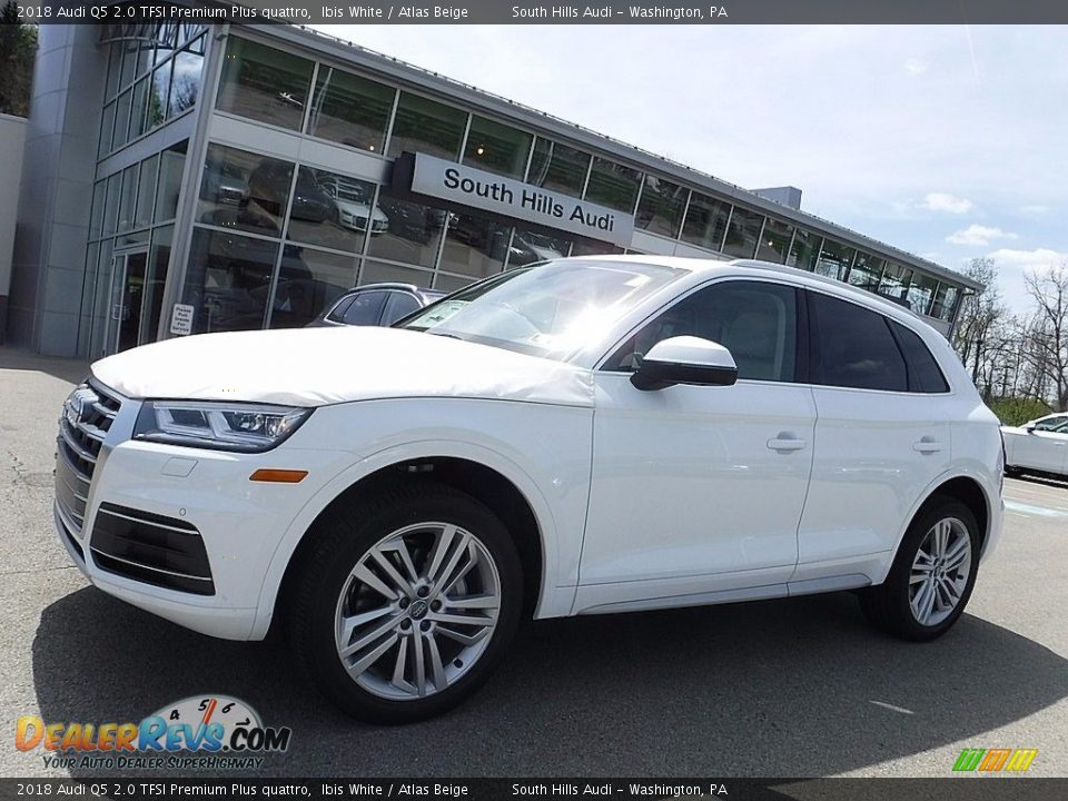 2018 Audi Q5 2.0 TFSI Premium Plus quattro Ibis White / Atlas Beige Photo #1