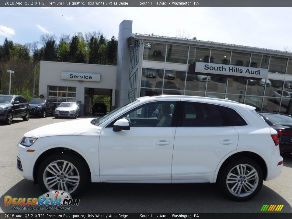 2018 Audi Q5 2.0 TFSI Premium Plus quattro Ibis White / Atlas Beige Photo #2