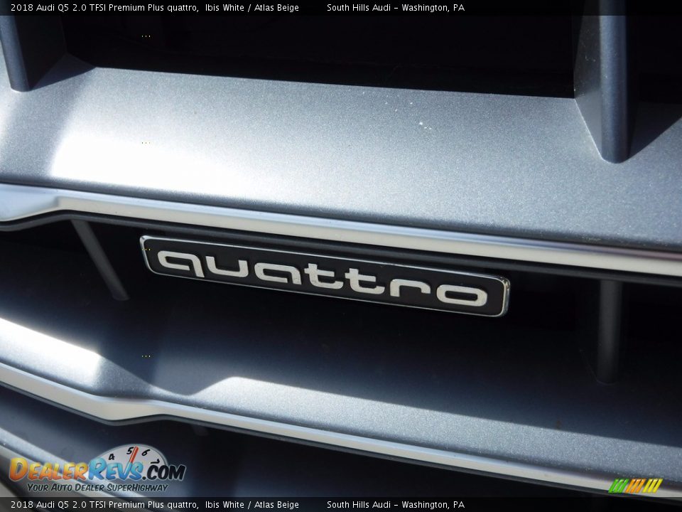 2018 Audi Q5 2.0 TFSI Premium Plus quattro Ibis White / Atlas Beige Photo #6