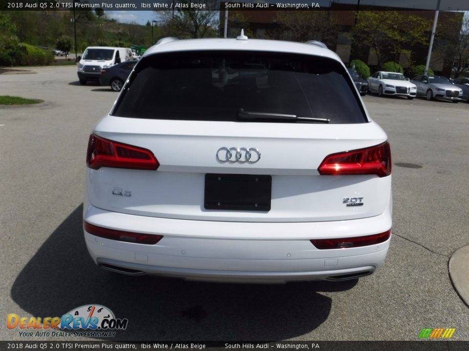 2018 Audi Q5 2.0 TFSI Premium Plus quattro Ibis White / Atlas Beige Photo #13