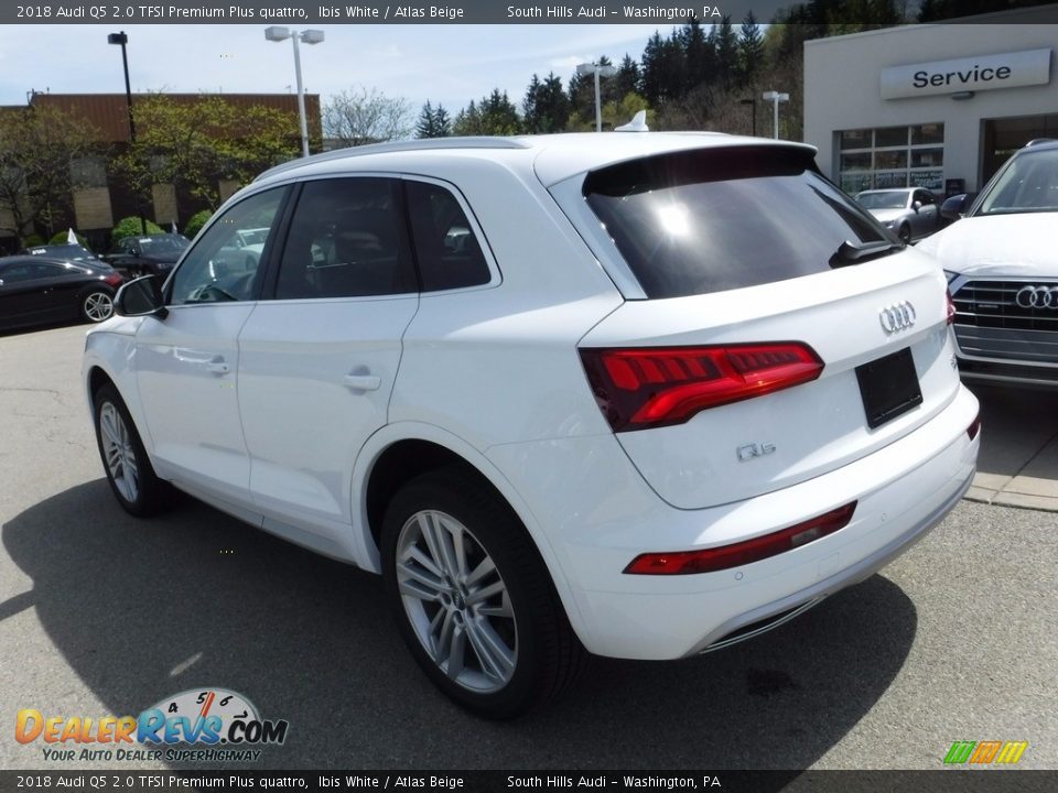 2018 Audi Q5 2.0 TFSI Premium Plus quattro Ibis White / Atlas Beige Photo #14