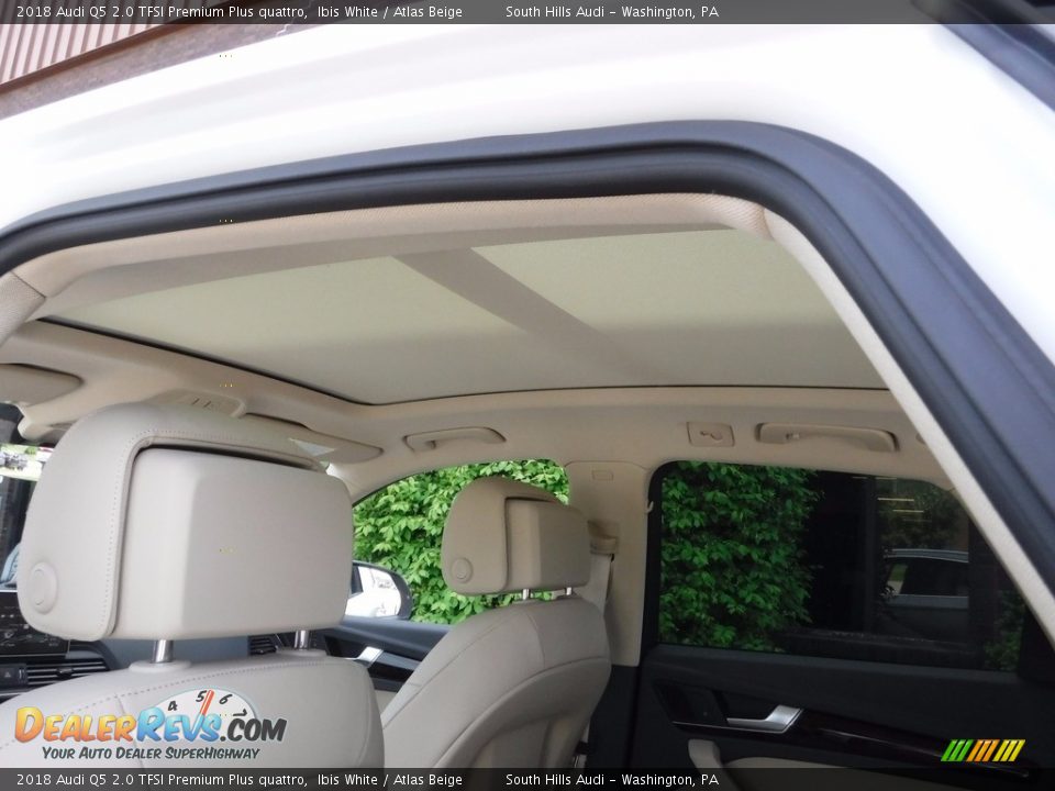 2018 Audi Q5 2.0 TFSI Premium Plus quattro Ibis White / Atlas Beige Photo #16