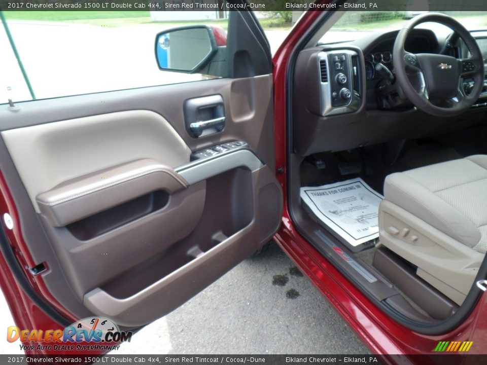 2017 Chevrolet Silverado 1500 LT Double Cab 4x4 Siren Red Tintcoat / Cocoa/­Dune Photo #12