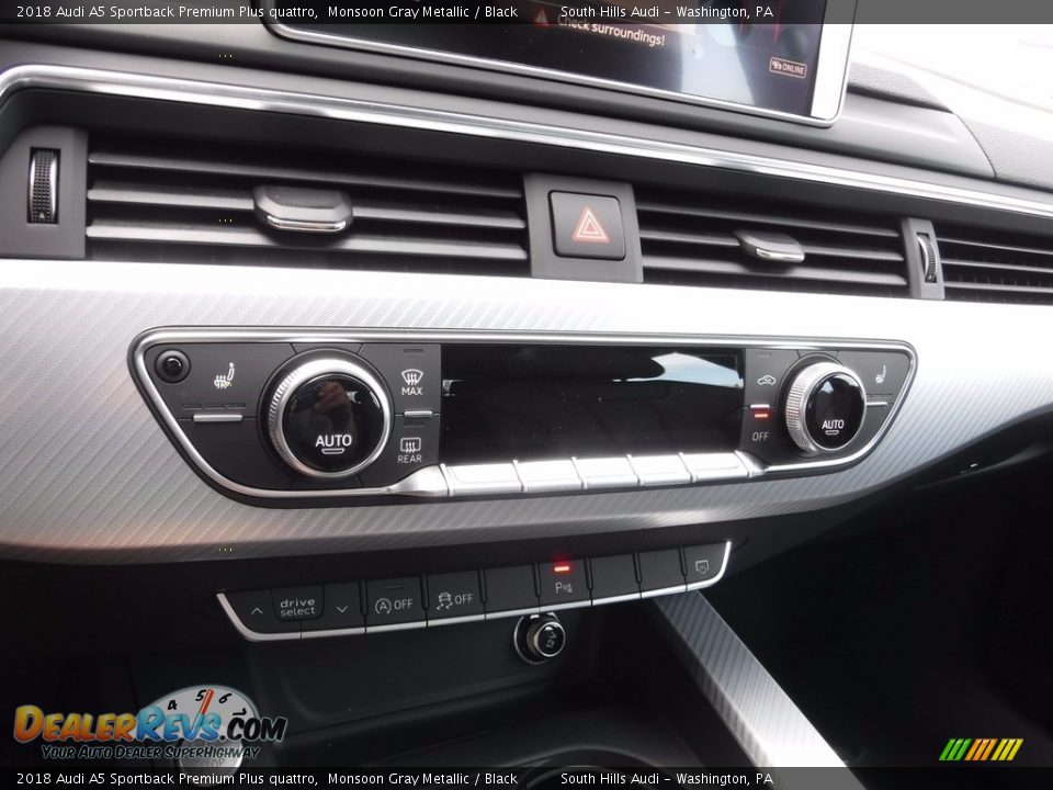 2018 Audi A5 Sportback Premium Plus quattro Monsoon Gray Metallic / Black Photo #28