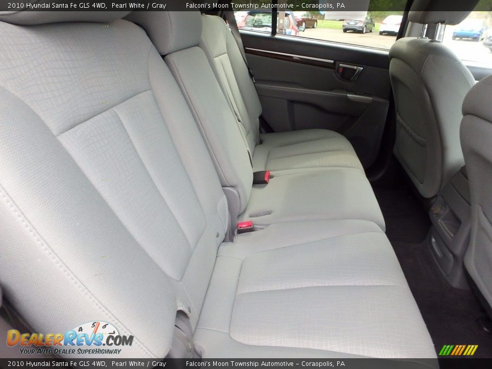 2010 Hyundai Santa Fe GLS 4WD Pearl White / Gray Photo #14