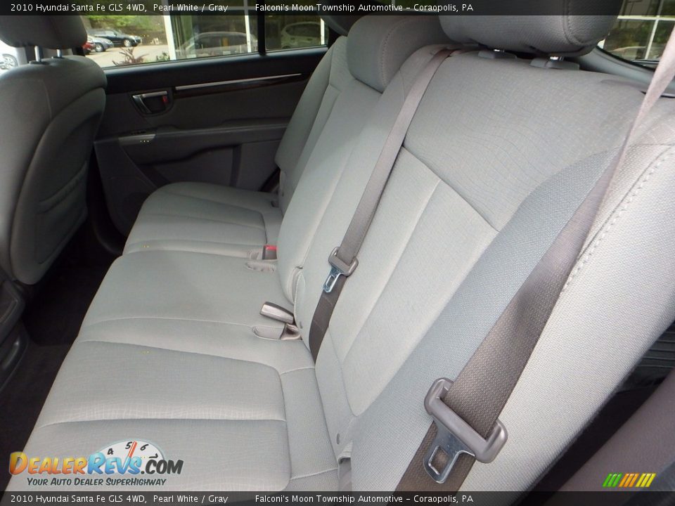 2010 Hyundai Santa Fe GLS 4WD Pearl White / Gray Photo #17