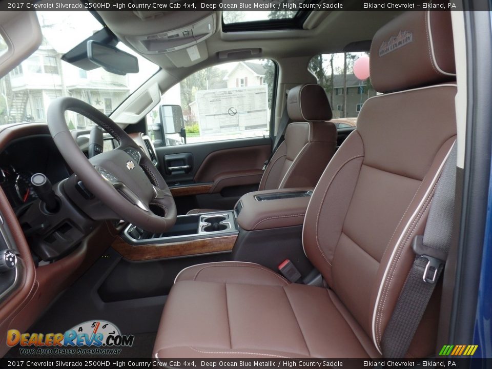 High Country Saddle Interior - 2017 Chevrolet Silverado 2500HD High Country Crew Cab 4x4 Photo #17