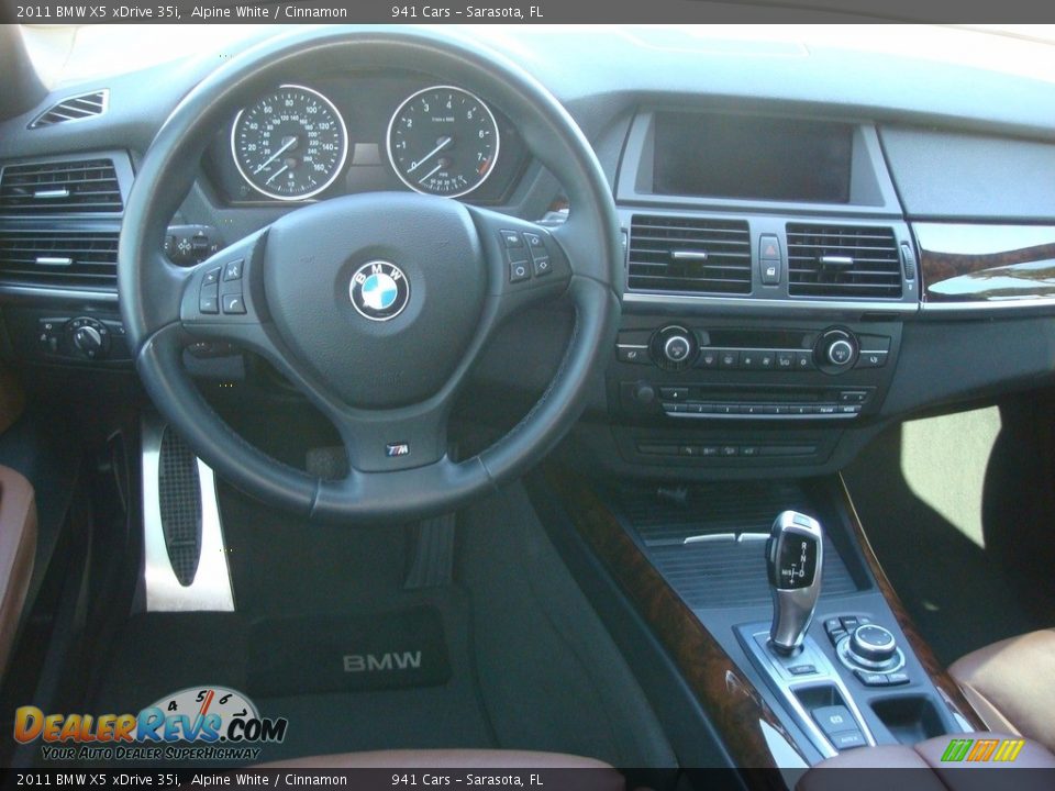 2011 BMW X5 xDrive 35i Alpine White / Cinnamon Photo #14