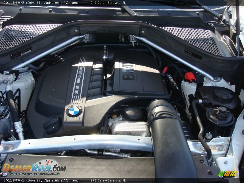 2011 BMW X5 xDrive 35i Alpine White / Cinnamon Photo #26