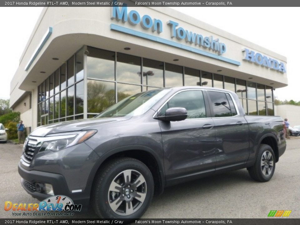 2017 Honda Ridgeline RTL-T AWD Modern Steel Metallic / Gray Photo #1