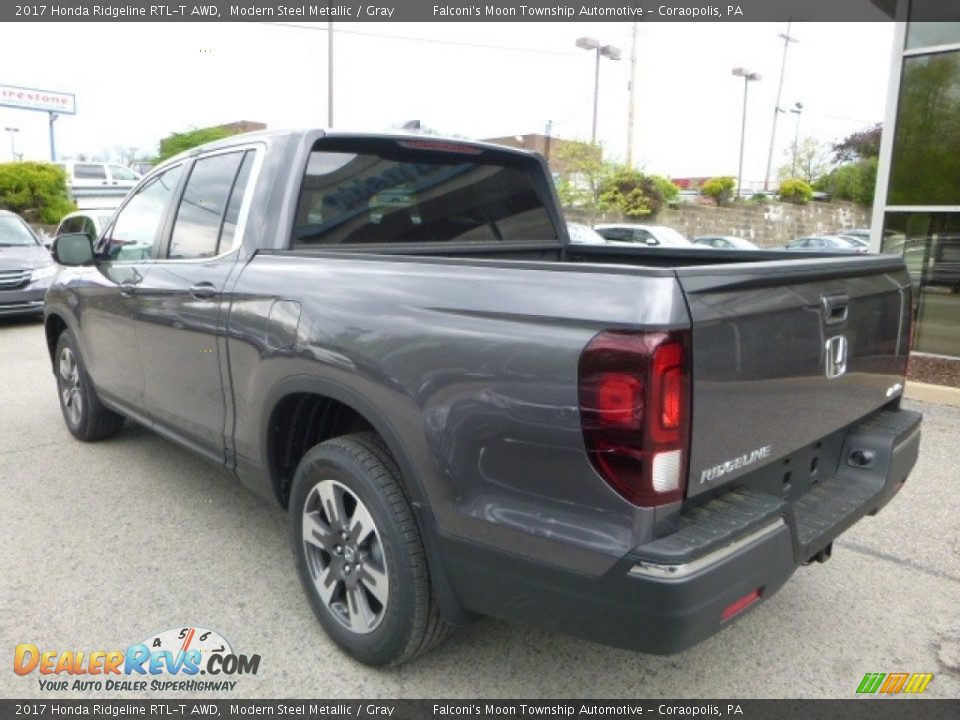 2017 Honda Ridgeline RTL-T AWD Modern Steel Metallic / Gray Photo #2