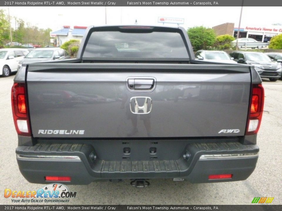 2017 Honda Ridgeline RTL-T AWD Modern Steel Metallic / Gray Photo #3